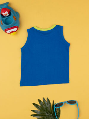 Camiseta de tirantes de niño verde/azul - Prénatal