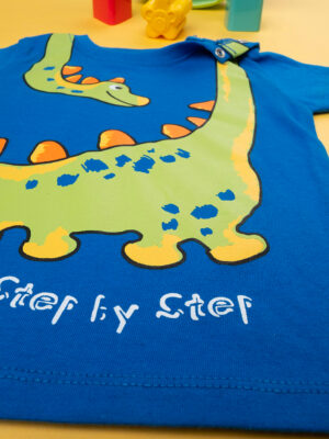 Camiseta niño azul "dinosauri" - Prénatal