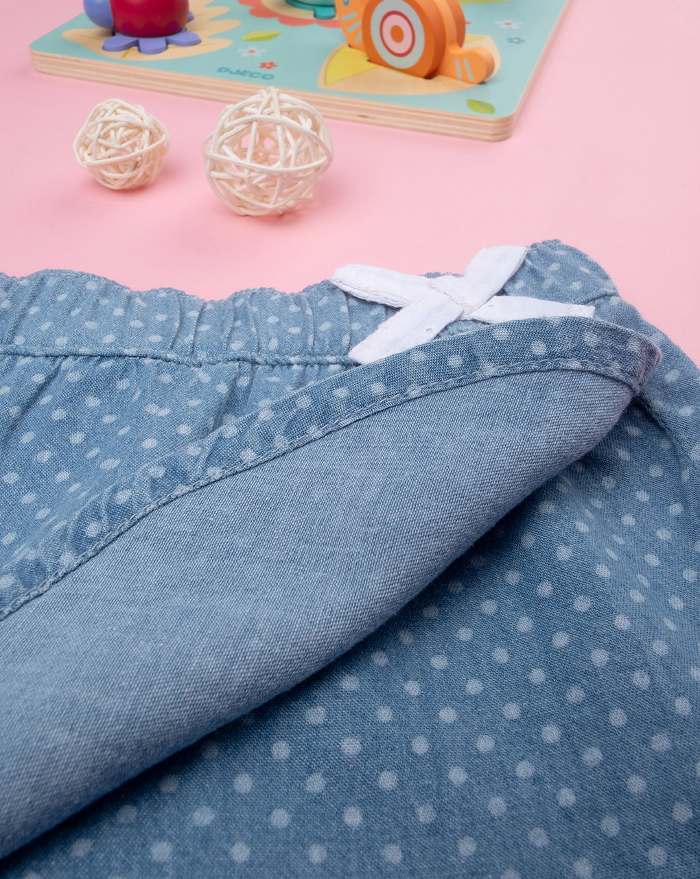 Shorts chambray bimba blu denim - Prénatal