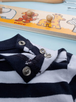 Camiseta niño a rayas azul - Prénatal