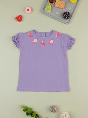 Camiseta niña violeta "fruit" - Prénatal