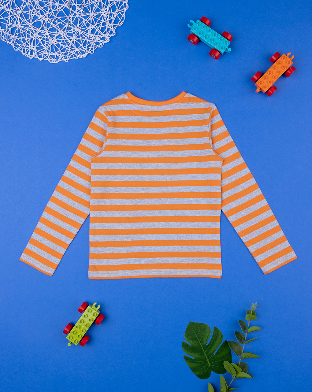 Camiseta de niño de manga larga a rayas con estampado - Prénatal