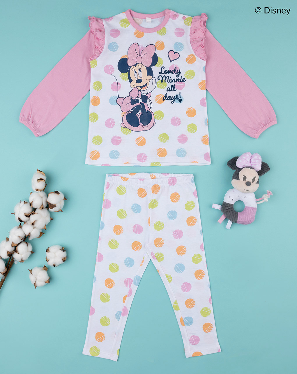 Pijama de 2 piezas para niña disney minnie - Prénatal
