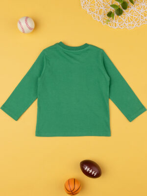 Camiseta verde de manga larga para bebé con estampado - Prénatal