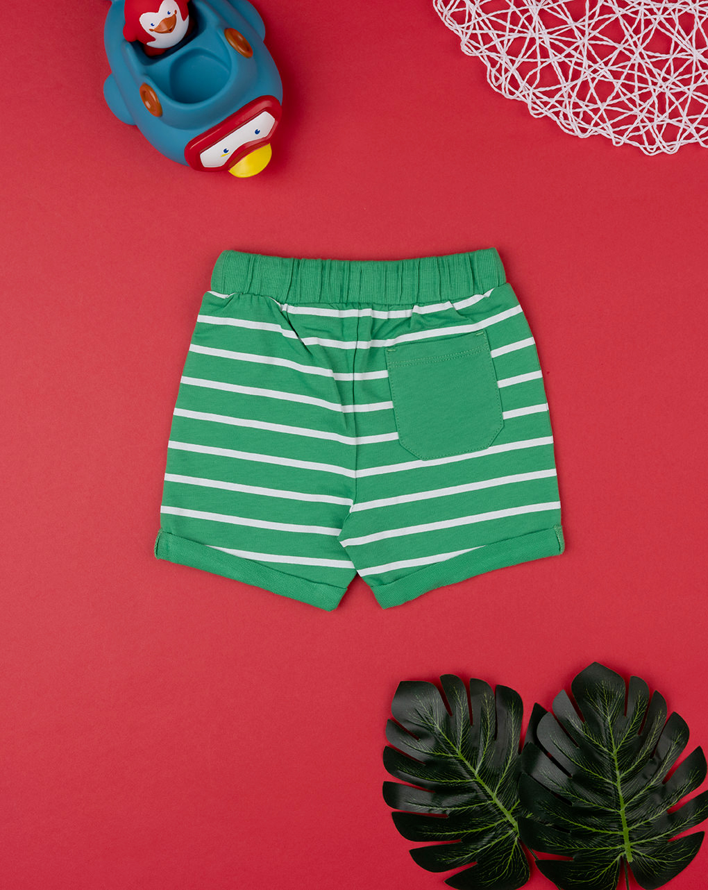 Pantalón corto de jersey  verde bebé  - Prénatal