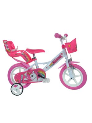 Bicicleta infantil 12" unicorno 3-5 años - dino bikes - Dinobikes