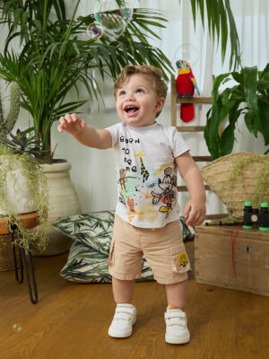 Camiseta de media manga disney mickey mouse para bebé - Prénatal