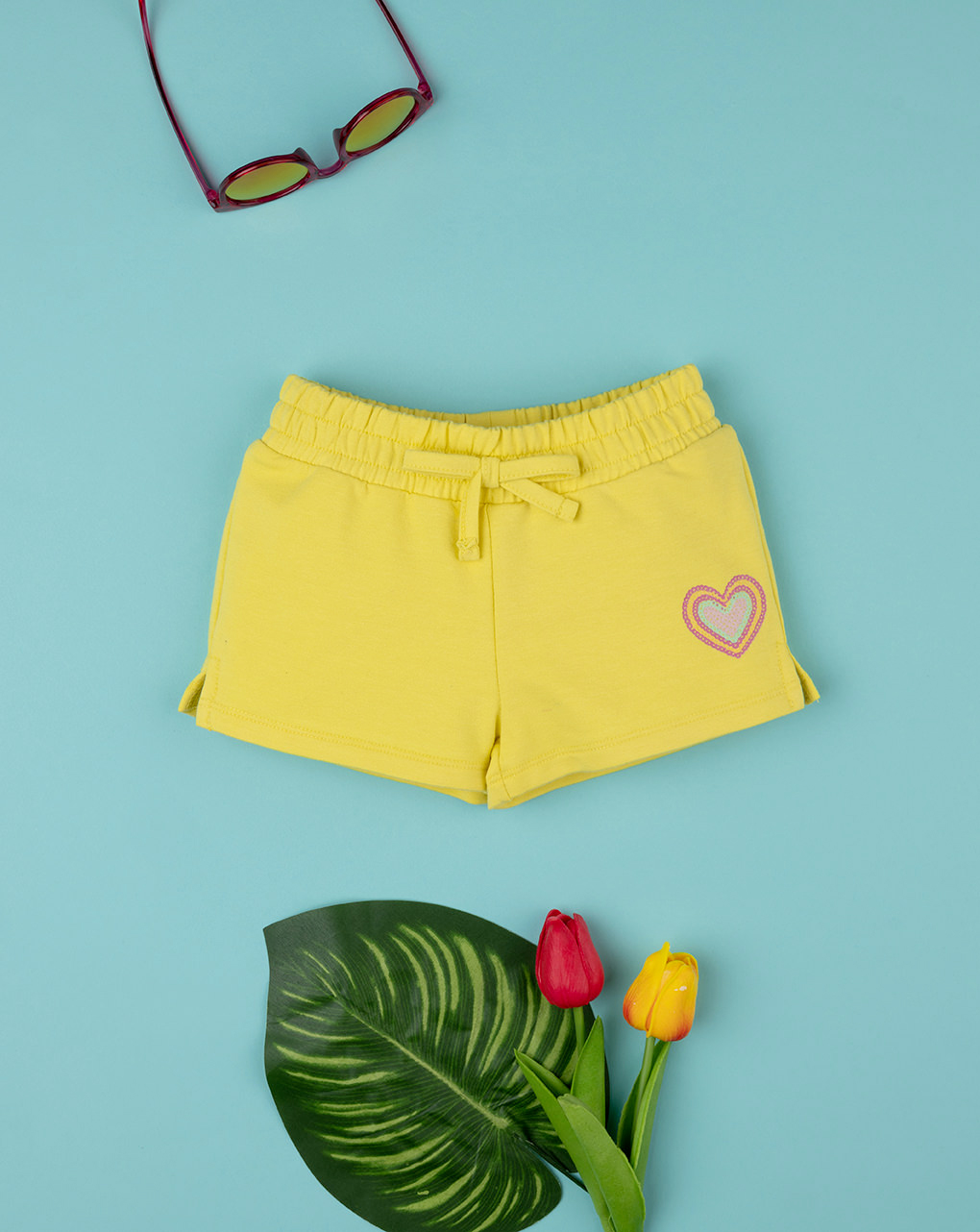 Short amarillo online niña