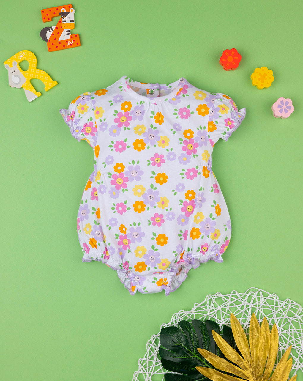 Pelele de jersey 'flowers' para bebé niña - Prénatal
