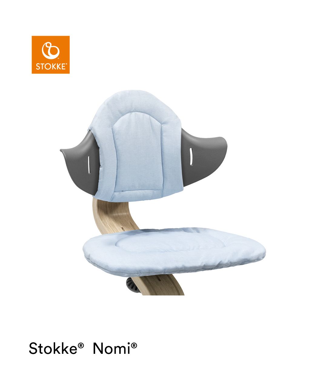 Cojín para silla nomi® grey blue - stokke - Stokke