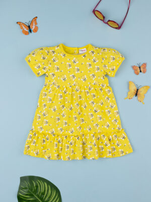 Vestido de verano de niña con estampado allover de media manga - Prénatal
