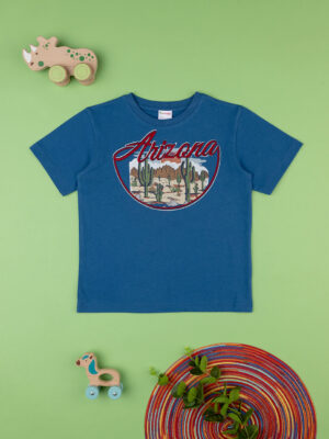 Camiseta niño azul "arizona" - Prénatal