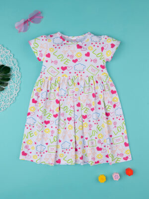 Vestido de bebé niña 'disegnini love - Prénatal