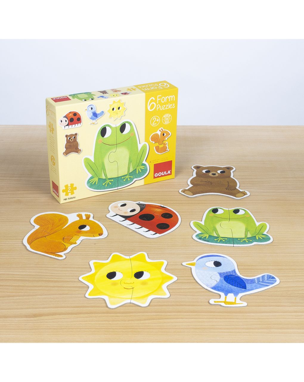 Set 6 puzzles animales 2 piezas - goula - Goula
