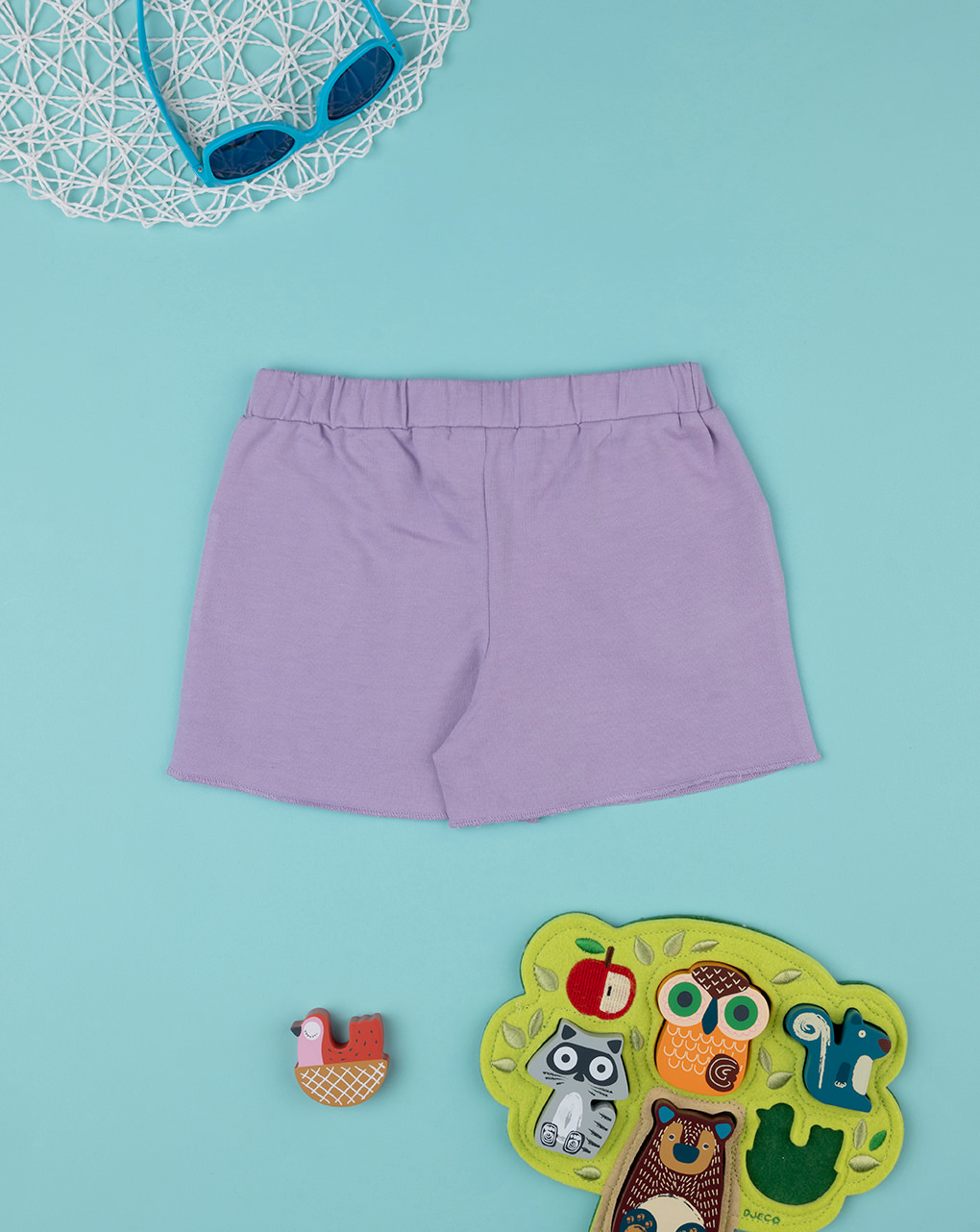 Pantalones cortos niña lila - Prénatal