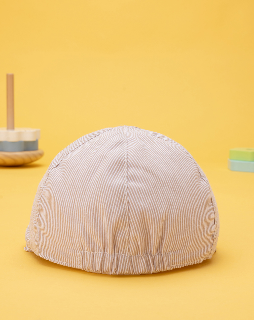 Gorra de béisbol de niño de lino a rayas - Prénatal