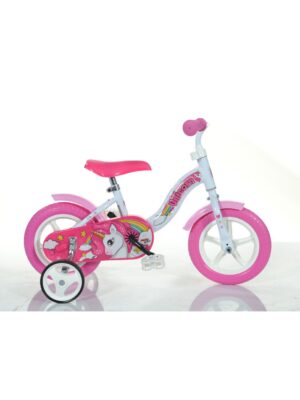 Bicicleta infantil 10" unicorno 3-4 años - dino bikes - Dinobikes
