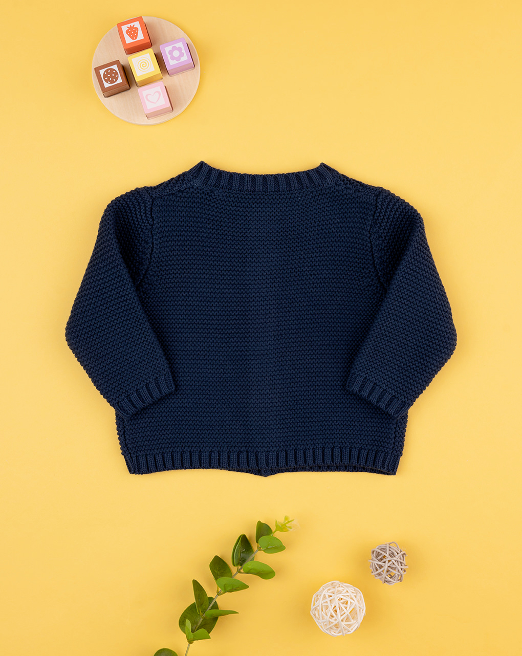 Basic tricot baby cardigan azul - Prénatal