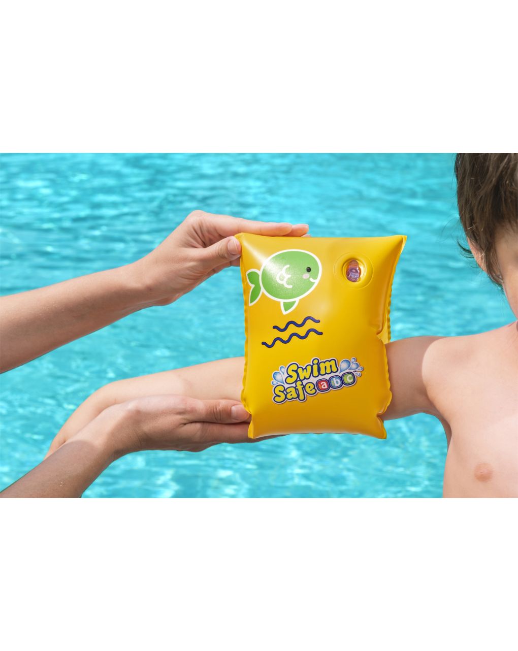 Manguitos hinchables swim safe abc™ aquastar™ 25x15 cm talla 3/6 años (2 colores surtidos) - bestway - Bestway