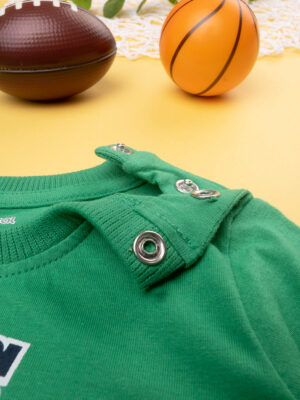 Camiseta verde de manga larga para bebé con estampado - Prénatal