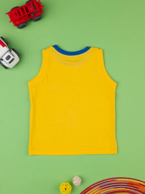 Camiseta de tirantes amarilla/azul para bebé - Prénatal