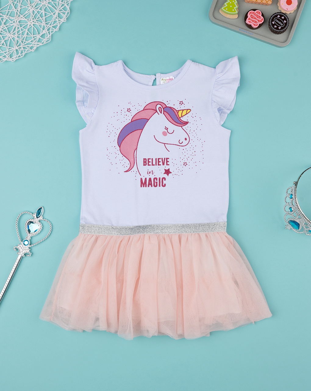 Vestido niña unicornio falda tul - Prénatal Online