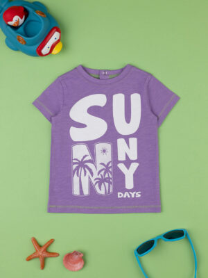Camiseta de manga corta para bebé "tropical slub - Prénatal