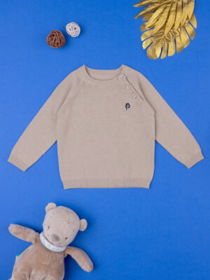 Jersey de bebé en algodón beige - Prénatal