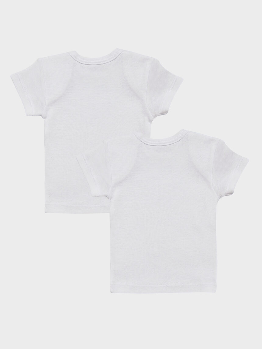 Pack 2 camisetas unisex de algodón escote americano - Prénatal