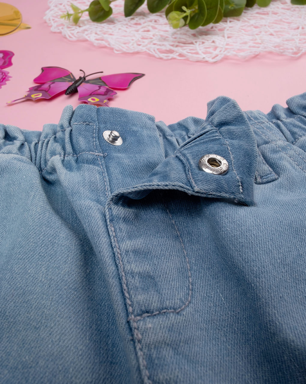 Pantalón vaquero 'butterfly' de niña - Prénatal