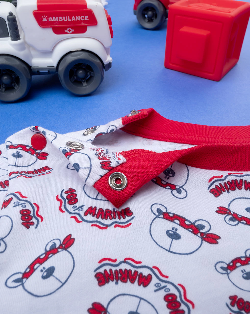 Pijama corto de dos piezas para niño "oso pirata - Prénatal