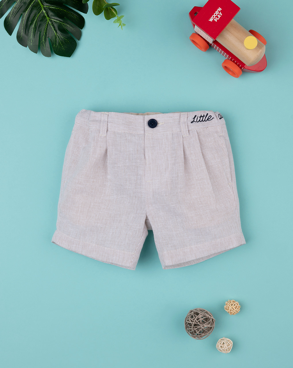 Bermudas bambino elegante lino - Prénatal