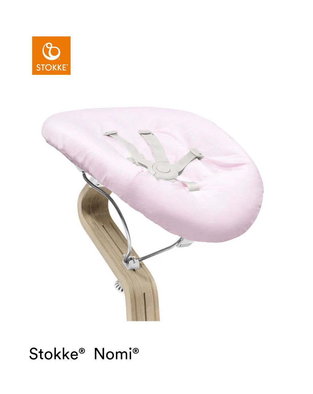 Newbornset para silla nomi® blanco/ rosa gris - stokke - Stokke