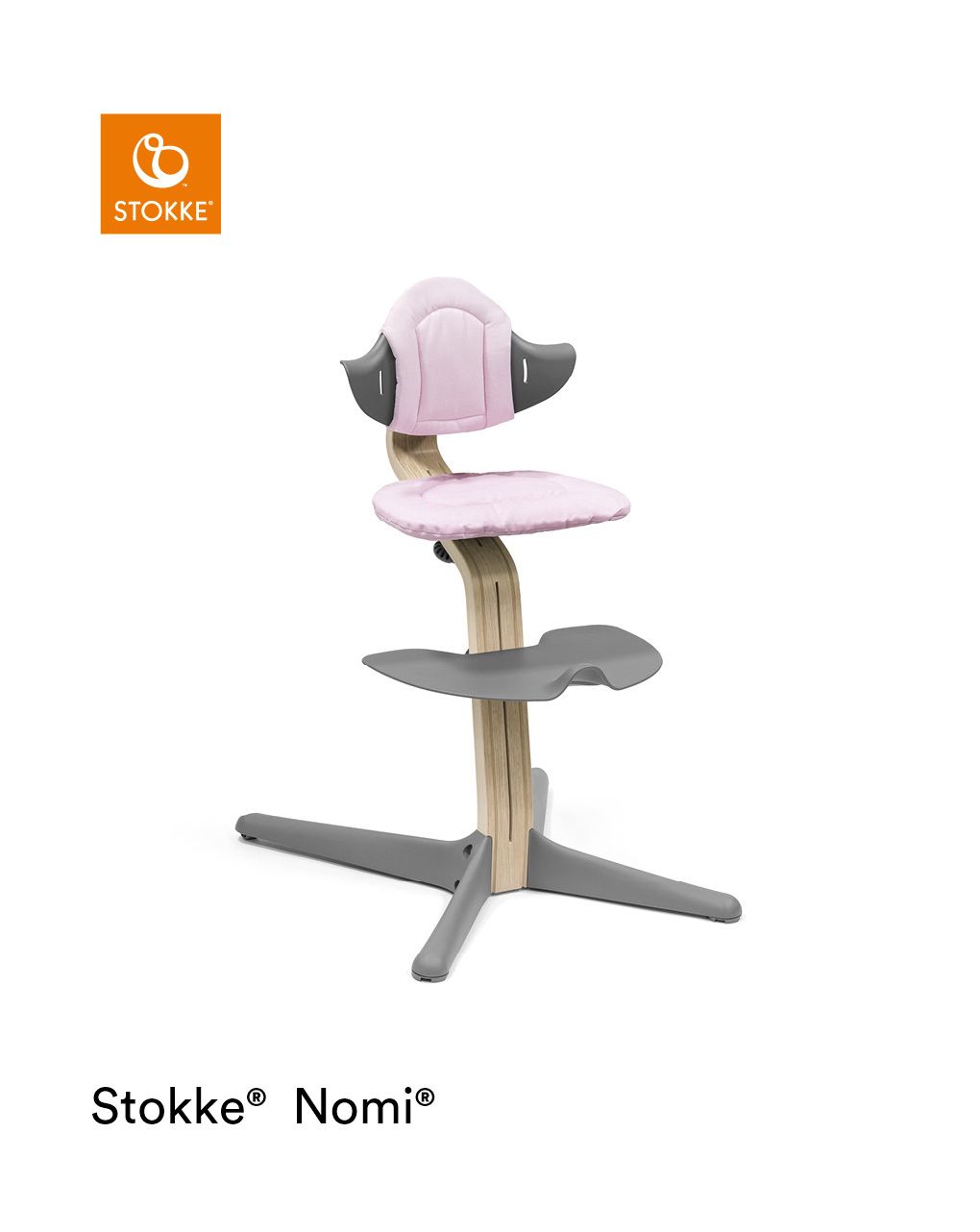 Cojín para silla nomi® grey pink - stokke - Stokke