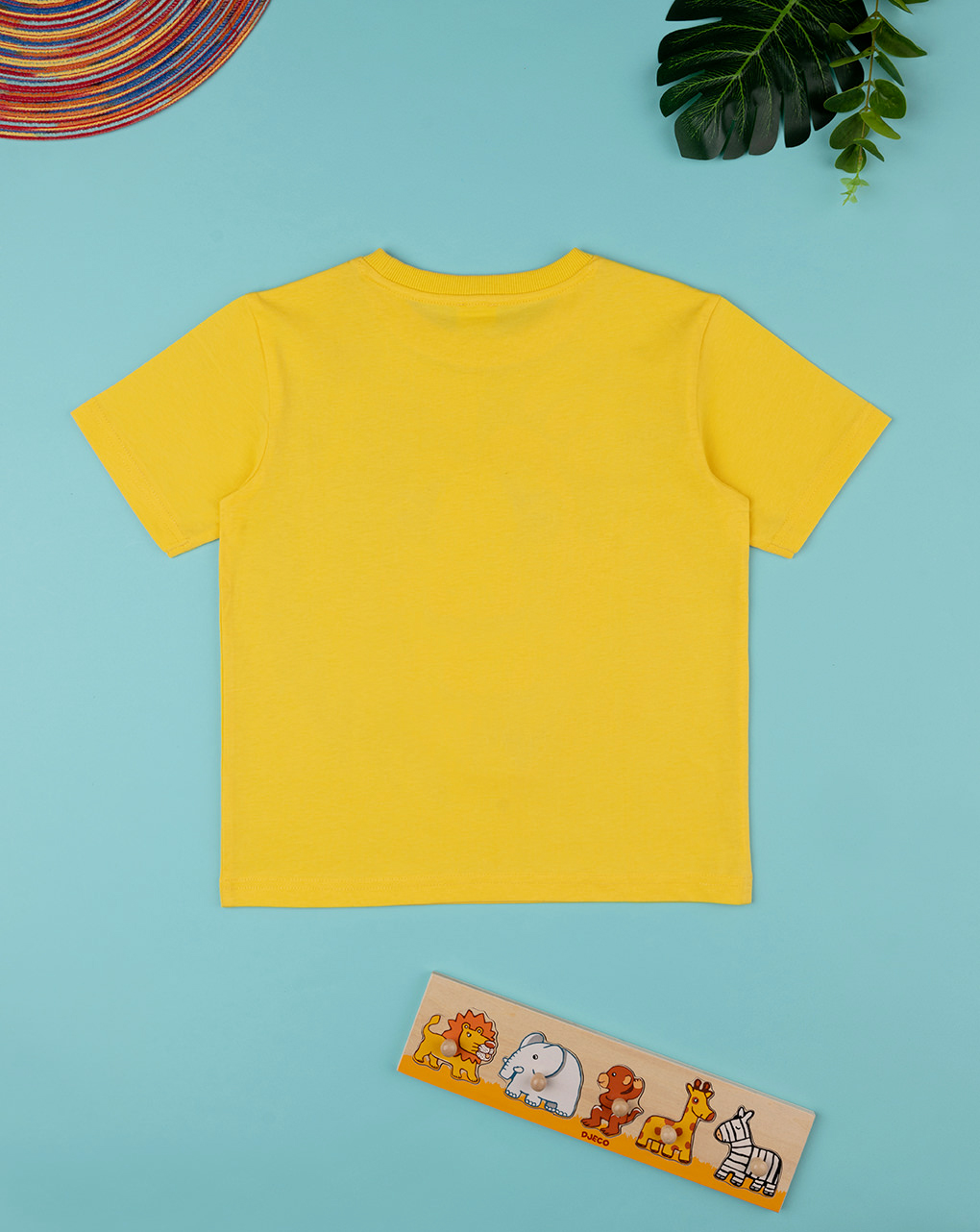 Camiseta amarilla de media manga "león" para niños - Prénatal