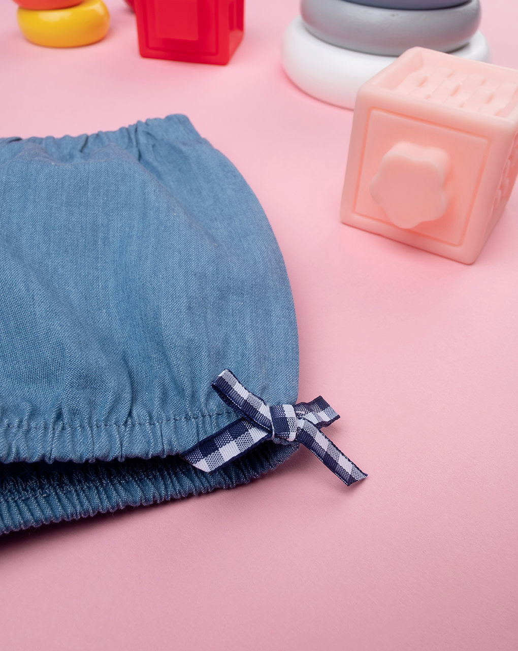Pantalón de felpa azul oscuro de niña - Prénatal