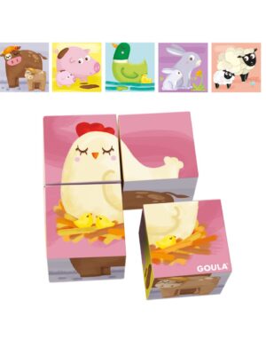 6 puzzle cubos - goula - Goula