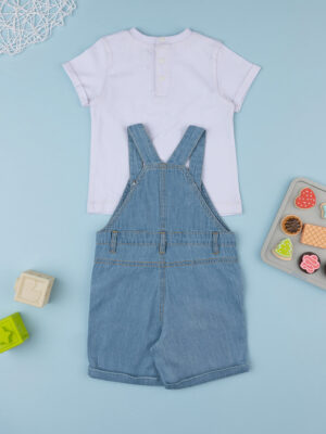 Conjunto de camiseta vaquera y mono niño - Prénatal