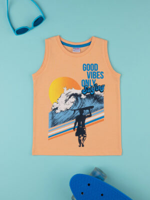 Camiseta de tirantes 'good vibes' de chico con hombros anchos - Prénatal