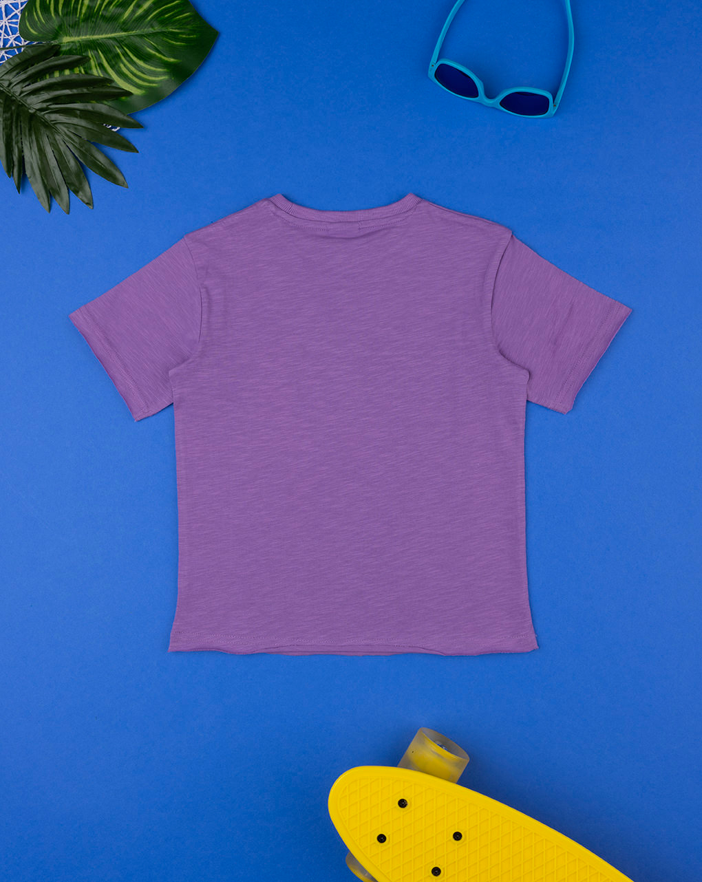 Camiseta lila de media manga para niño 'alhoa - Prénatal