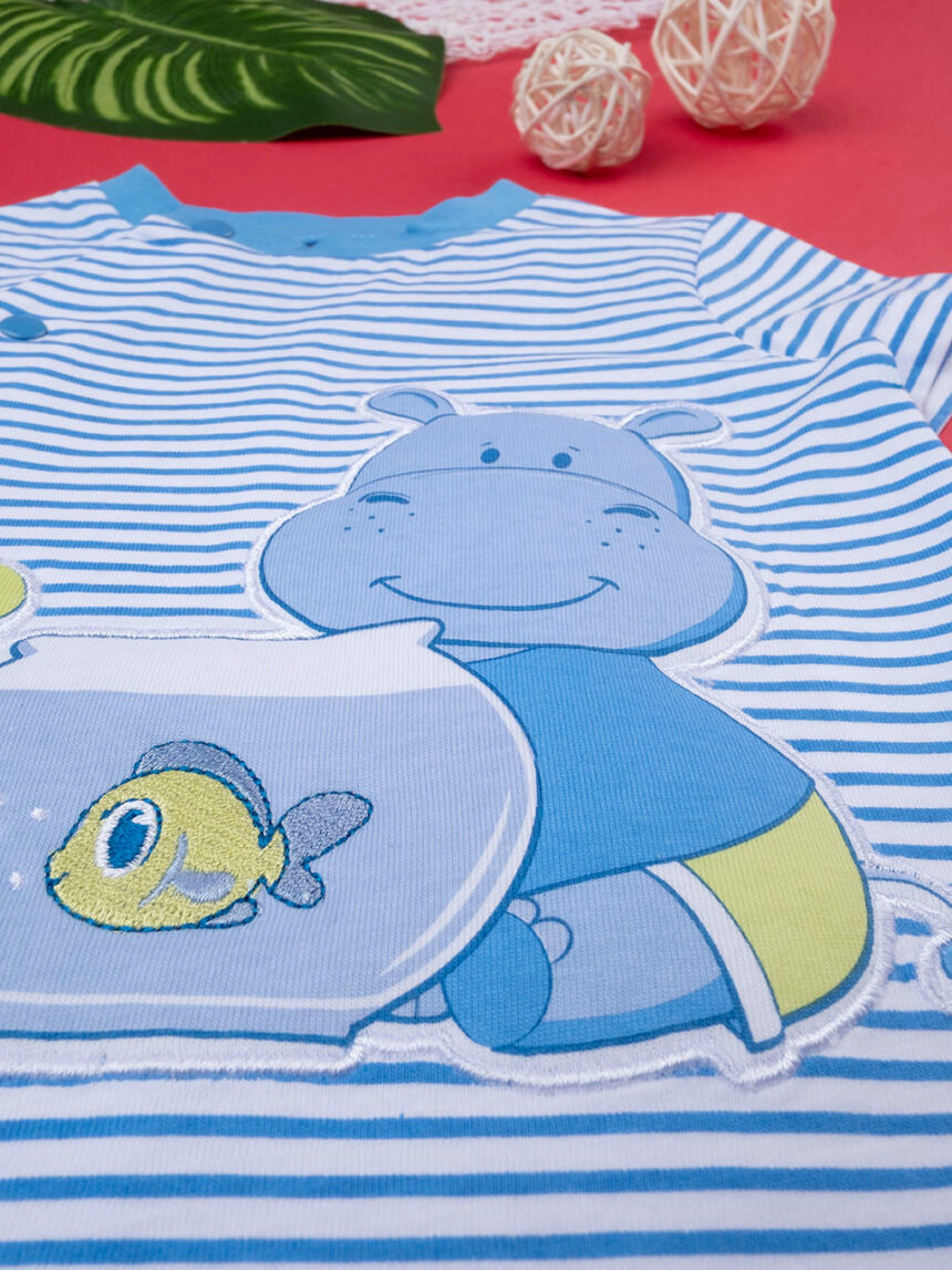 Pelele de manga corta para recién nacido 'hippopotamus - Prénatal