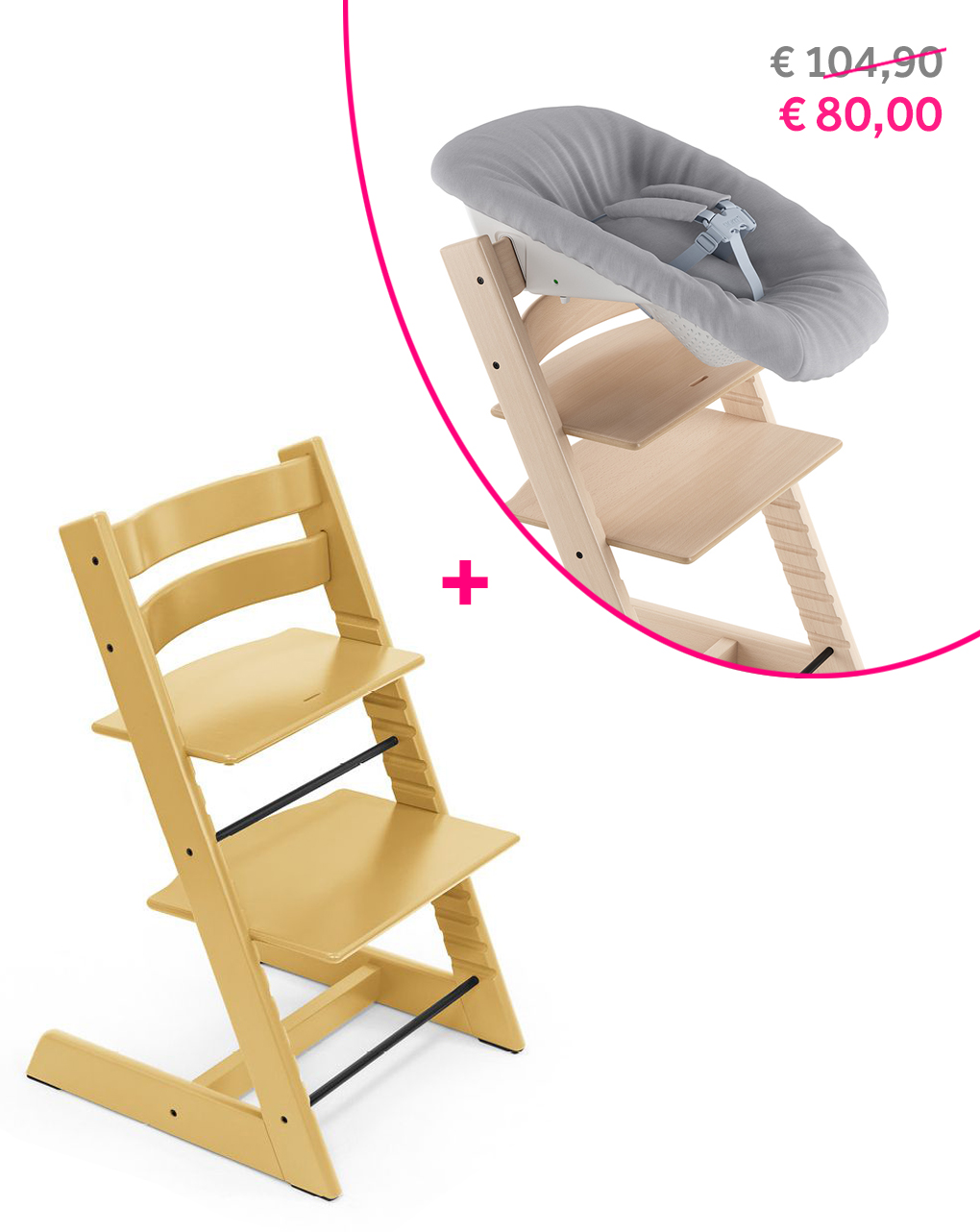 Stokke® tripp trapp sunflower yellow + newborn set a un precio especial -