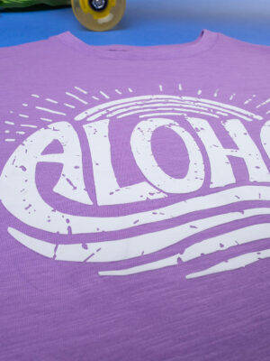 Camiseta lila de media manga para niño 'alhoa - Prénatal