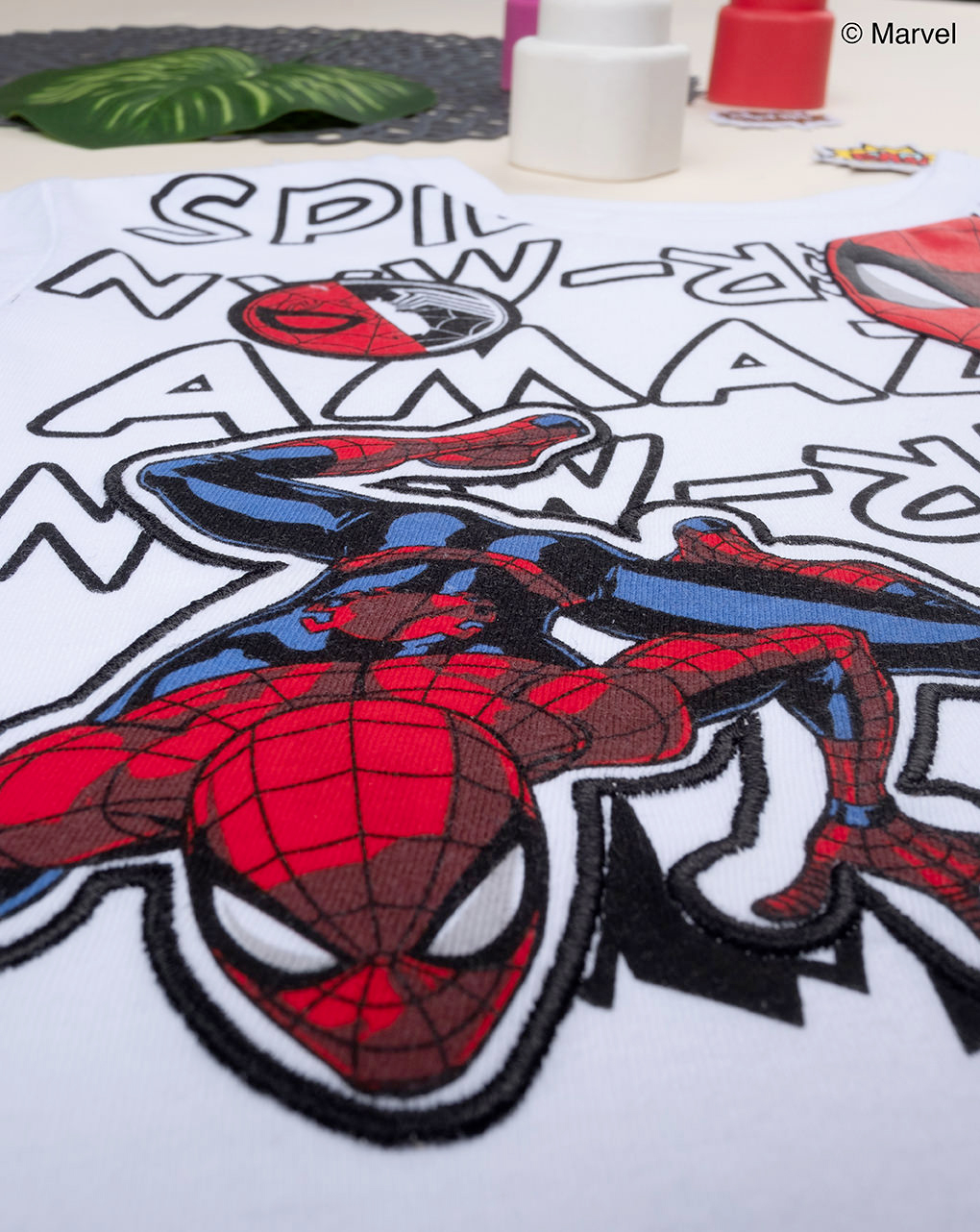 Camiseta infantil de media manga spiderman - Prénatal