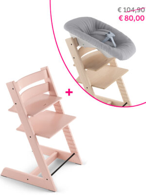 Stokke® tripp trapp serene pink + newborn set a un precio especial - 