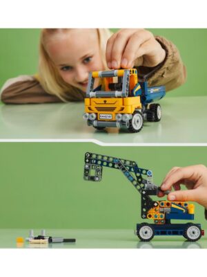 Vehículo de construcción 2en1 volquete y excavadora - lego technic - LEGO