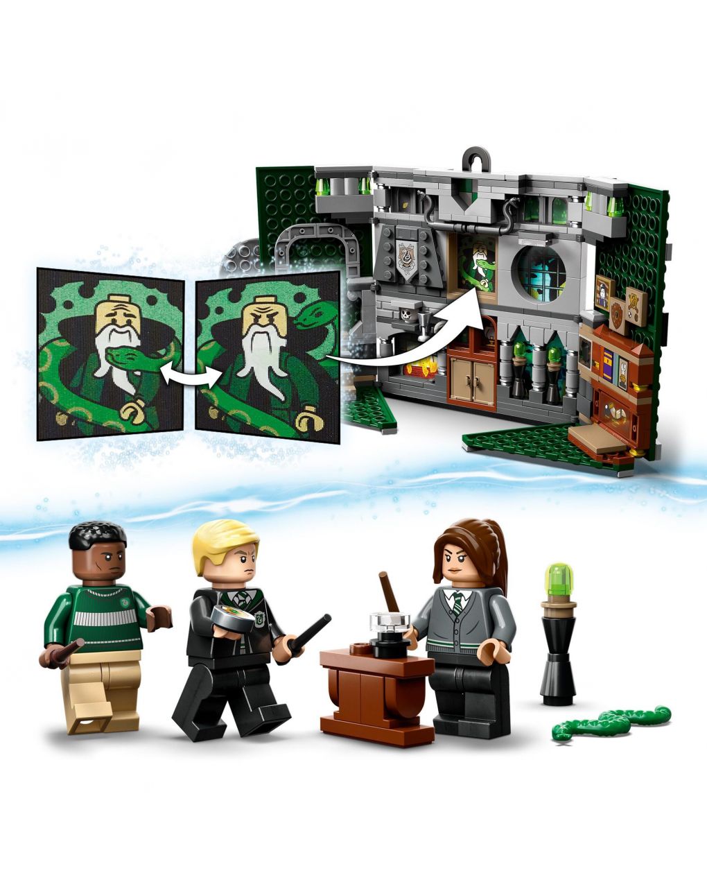 Estandarte de la casa slytherin - lego harry potter - LEGO