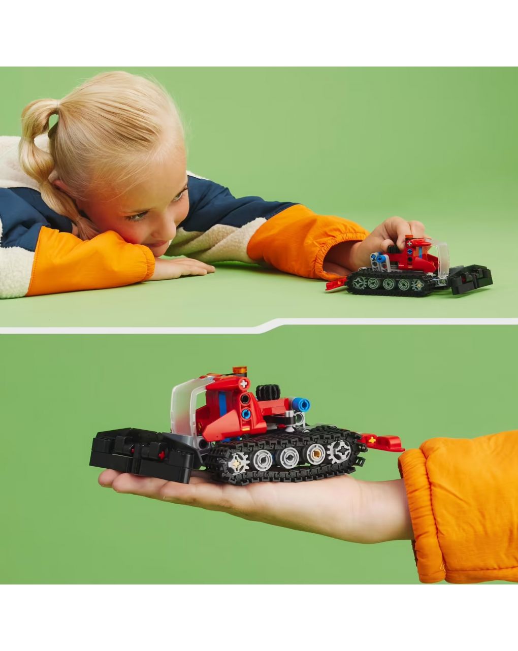 Vehículo de construcción 2en1 moto de nieve y quitanieves - lego technic - LEGO