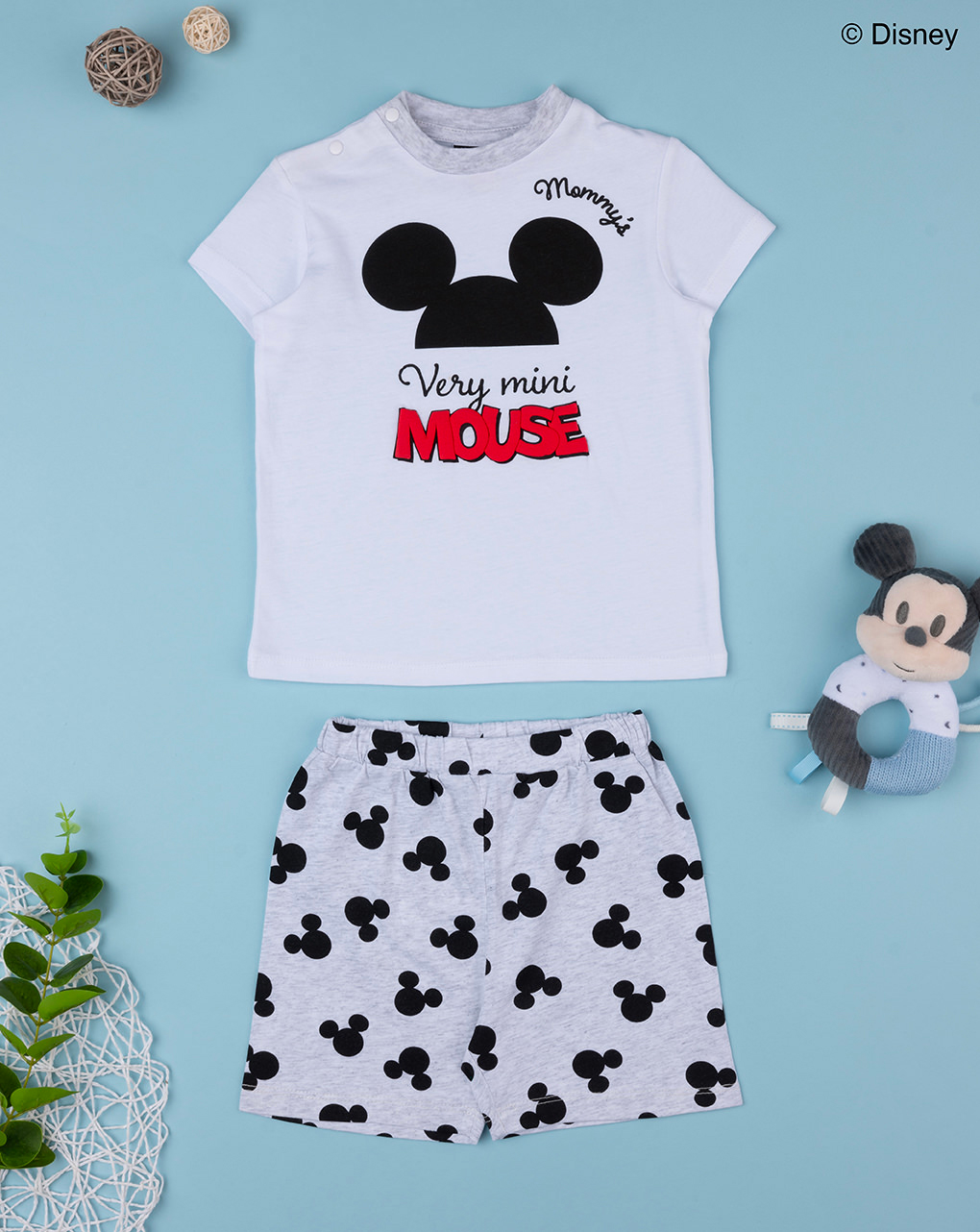 Pijama corto de 2 piezas disney mickey mouse para niño - Prénatal