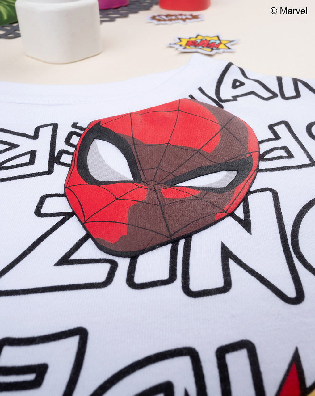 Camiseta infantil de media manga spiderman - Prénatal